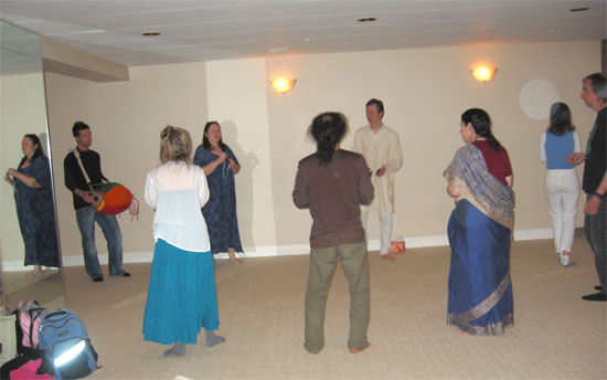 kirtan at Bhakti Yoga program