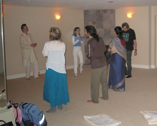 kirtan at Bhakti Yoga program
