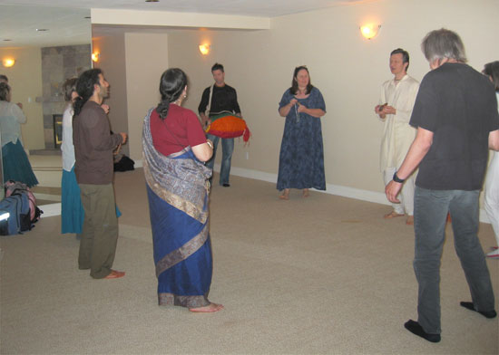 kirtan at Bhakti Yoga program